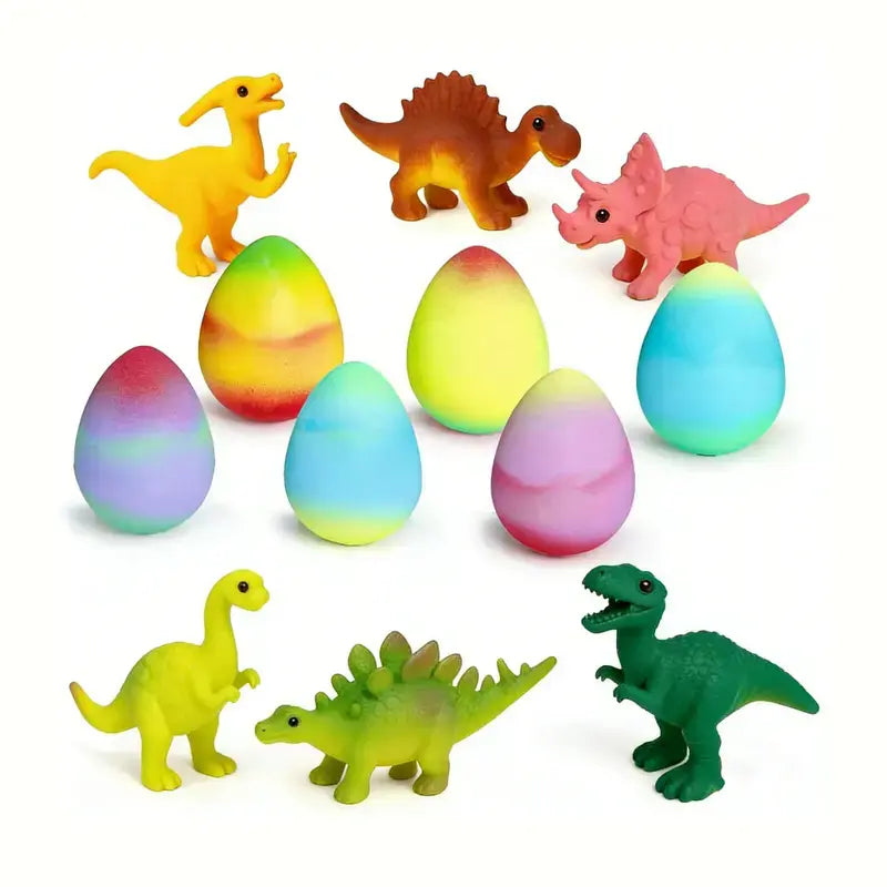 6pcs Hatching Growing Dinosaur Eggs with 6 Dinosaurs, Water-Activated Expansion Toy