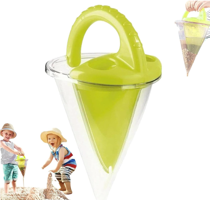 Sand and Water Mixing Funnel, Beach Sand Toy for Sand Castles Building, ABS Outdoor Play Tool for Beach and Garden, Sand and Water Funnel Toy, 26 x 16 cm