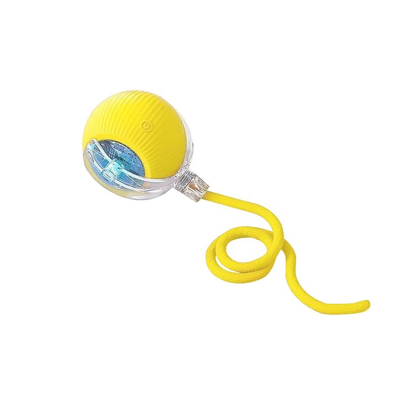 Interactive Dog Cat Toys Durable USB Rechargeable Automatic Rolling Ball with Obstacle Avoidance for Small Medium Large Pets