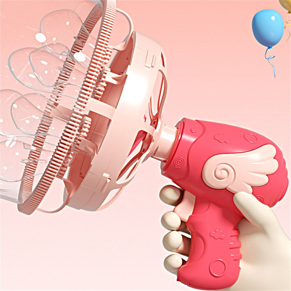 Bubble Gun, Automatic Bubble Machine with Double Bubble Effect, 1000+ Bubbles Per Minute, Ideal for Birthday Christmas Holiday Party & Daily Outdoor Use