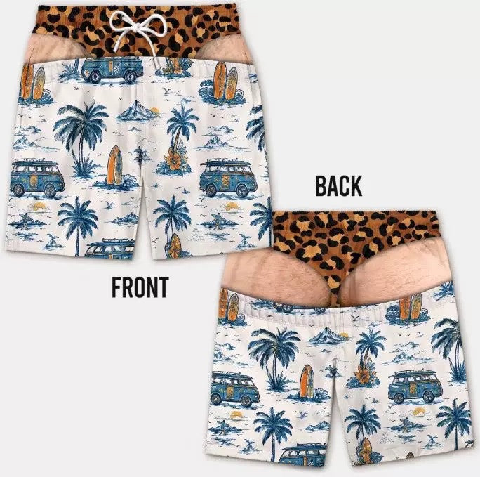 America Flag Thong Shorts Swim Trunks for Men Patriotic for Pool Party Beach Funny Shorts Summer Vacation Pants