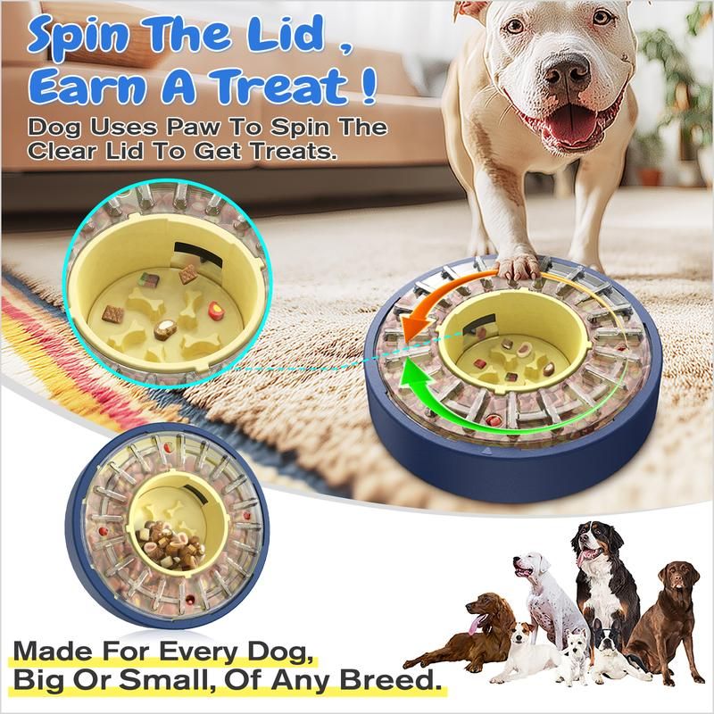 Spinning Dog Puzzle Feeder - Slows Eating to 5-60 Minutes