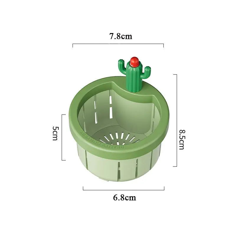 Cactus sink strainer, kitchen sink, handwashing sink, drain filter for leftover food and garbage, drain basket