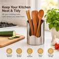 Stainless Steel Utensil Holder, Rust-Resistant Kitchen Organizer for Spatulas, Spoons & Chopsticks, Multi-Purpose Countertop Storage