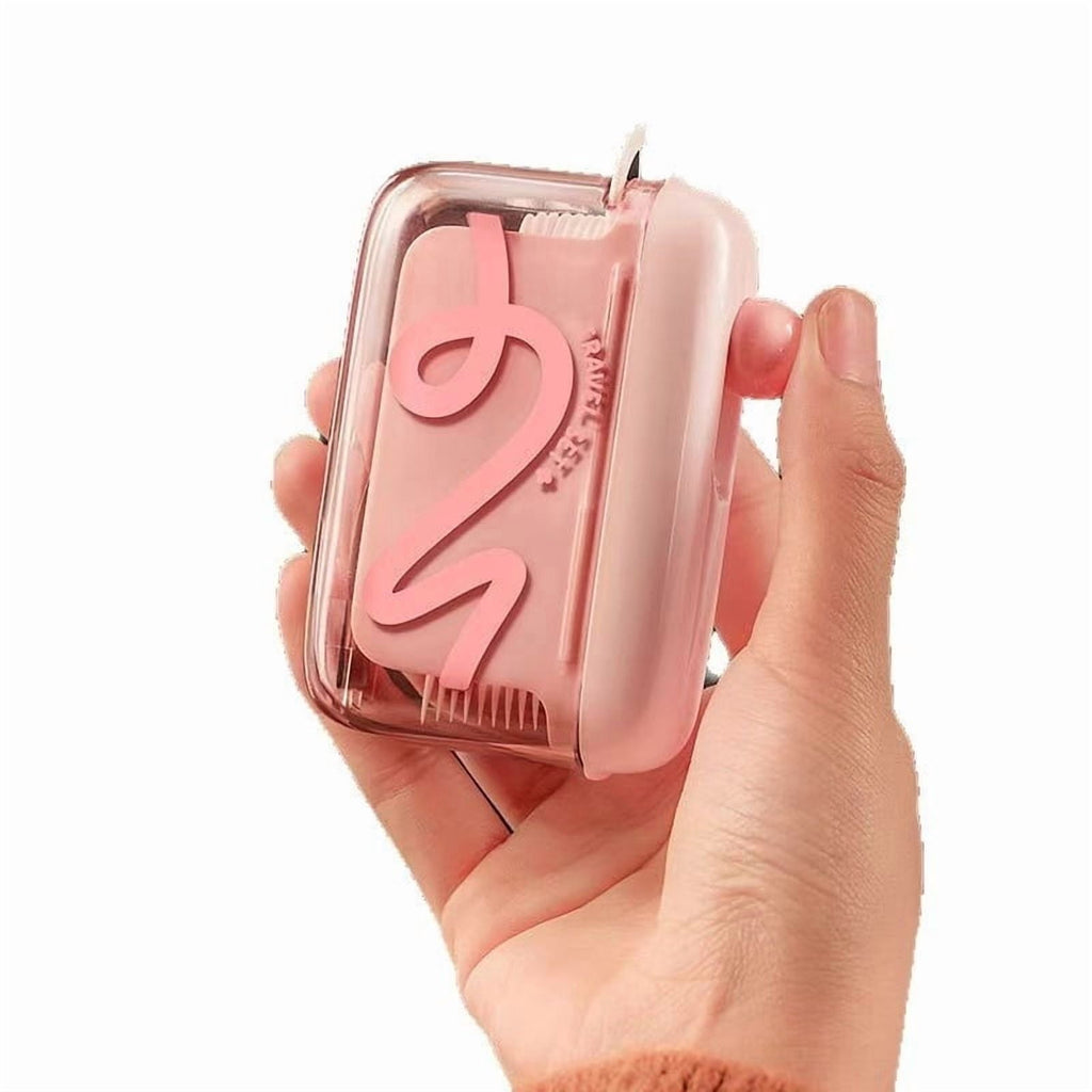 Portable Refillable Floss Pick Storage Case with Floss Picks, Travel-Friendly Oral Care Organizer for Home, Office & Daily Use