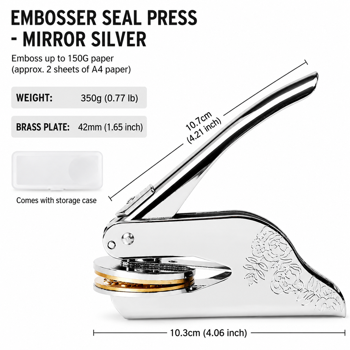Personalized Library Book Embosser – Custom Name Stamp