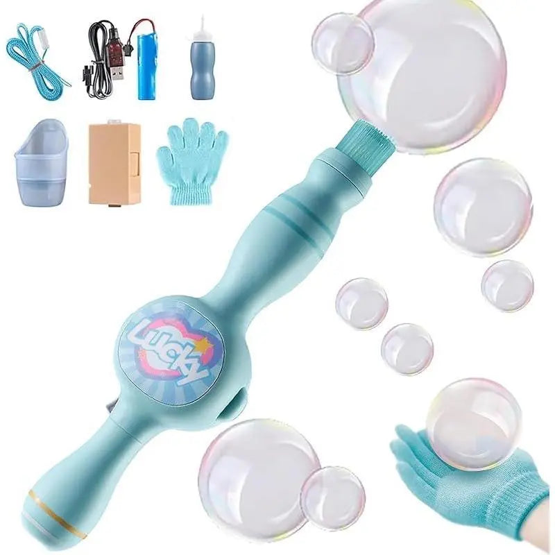 Mist Bubble Machine for Kids – Elastic Bubble Fog Wand, Smoke Bubble Sword, Interactive STEM Toy with Lights & Music, Parent-Child Fun, Outdoor Summer Play, Birthday Gift for Boys & Girls