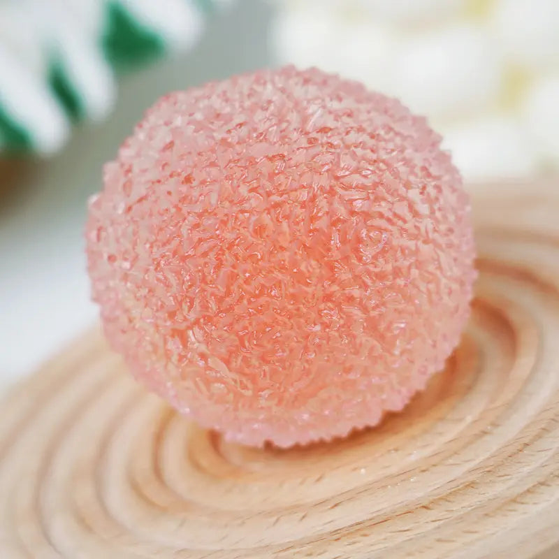 Handcrafted Crystal Mochi Ball Squishy Toy Handmade TPR Soft Stress Relief Fidget Sensory Grippie Set for Relaxation and Gift Giving