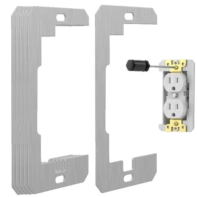 5/10/20 Pcs Wall Plate Spacer,Spacers for Electrical Outlets, Metal Flush Fit Device Leveling Plates for Electrical Outlet Repair, Fix Loose Outlets and Electrical Boxes