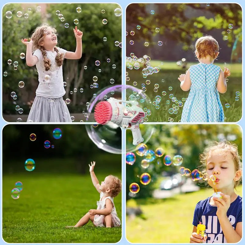 Kids' Bubble Machine, Festive & Party Supplies with Colorful Lights & Thousands of Bubbles