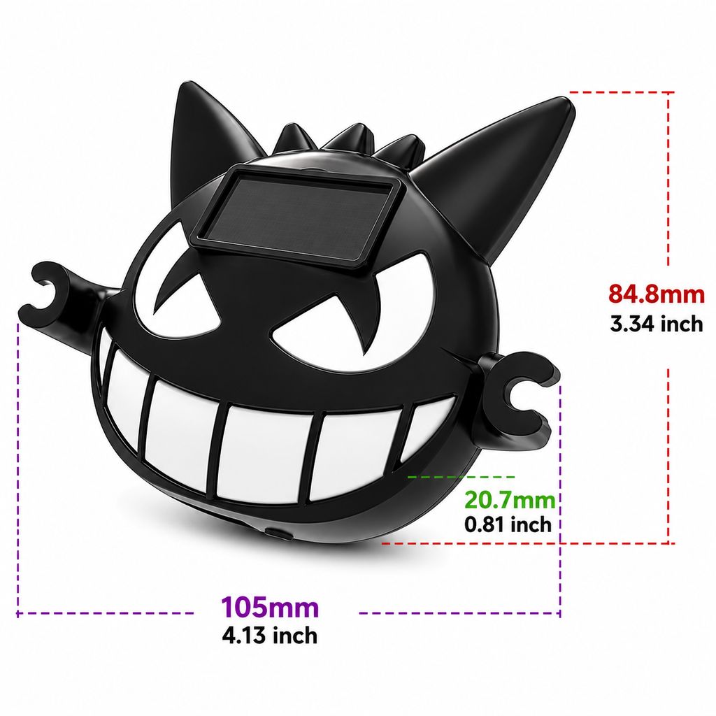 Solar Powered Little Devil Car Rear Window Light – Multi-Mode Color Changing LED