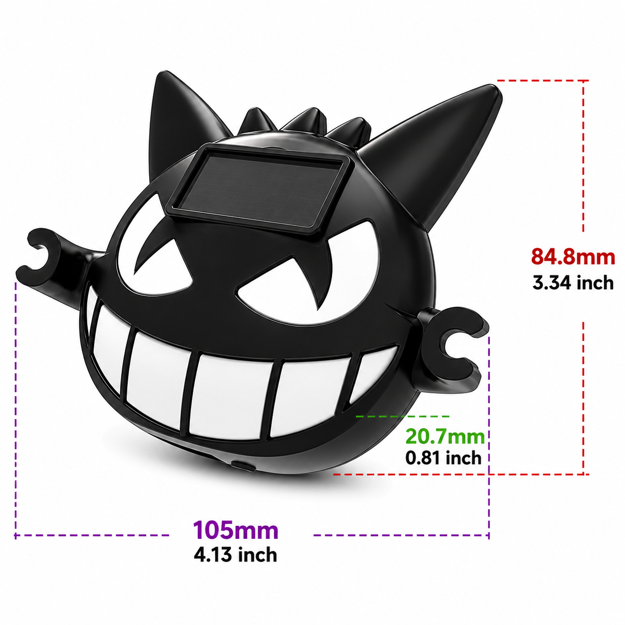 Solar Powered Little Devil Car Rear Window Light – Multi-Mode Color Changing LED