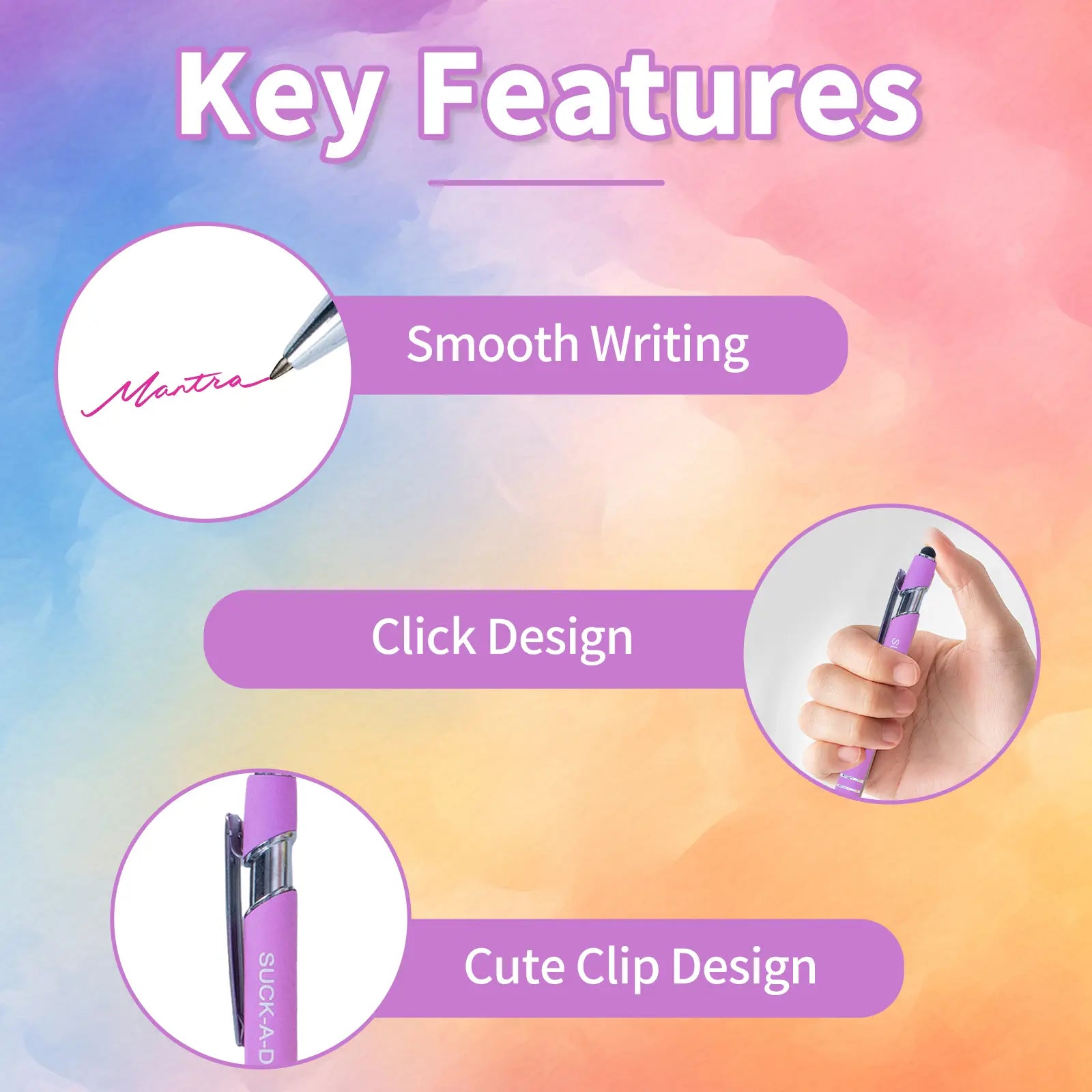 Funny Sarcastic Pen Set - Relatable Coworker Gifts & Office Decor