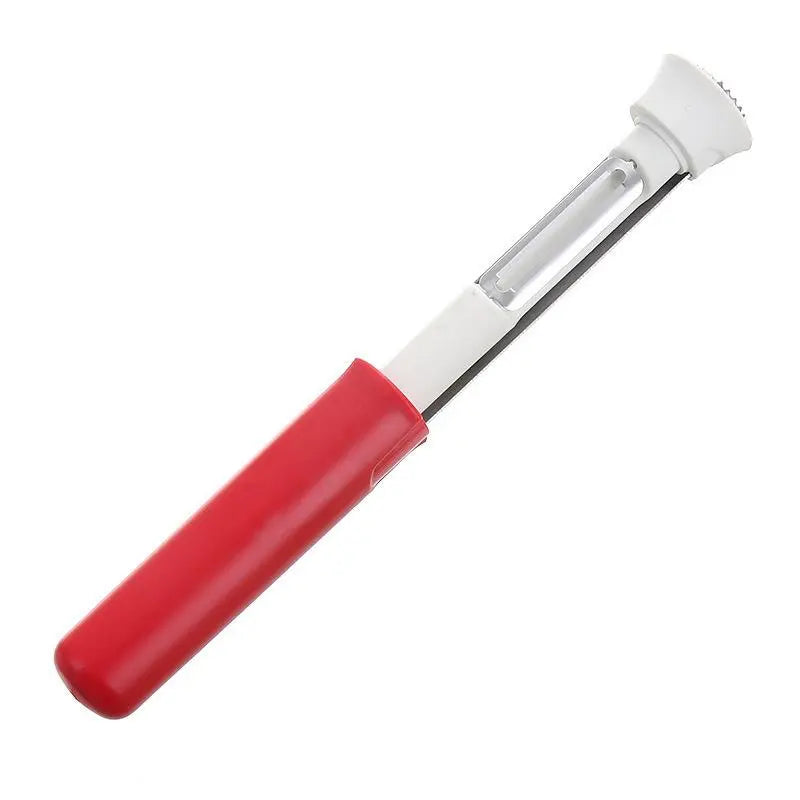 2 in 1 Apple Corer and Peeler, Apple Core Removal Tool, Stainless Steel Fruit Corer, Apple Seed Remover for Cored Apples, Pears, Bell Peppers and Cakes, Kitchen Gadget for Fruit and Vegetable
