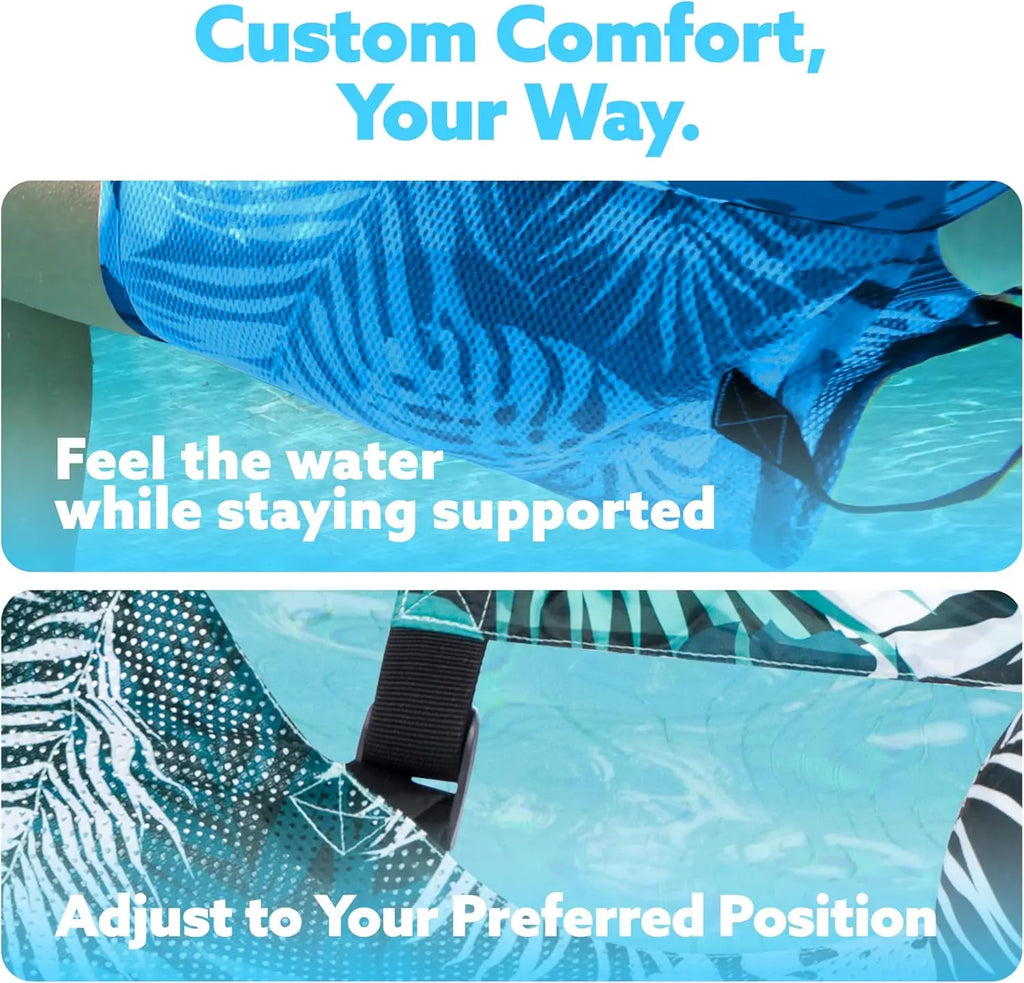 SLOOSH Inflatable Pool Float Lounge Chair (1/2 Pack) – Heavy Duty Blow up Noodle for Adults, Water Party & Lake Fun – Mother's Day Gift