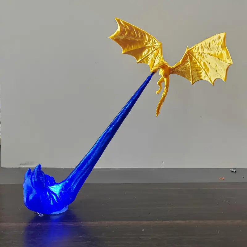 3D Dragon Flame Book Nook Lamp, Fire-Breathing Dragon Sculpture with Glowing Flame Effect, Fantasy Bookshelf Decor for Home, Office and Desk