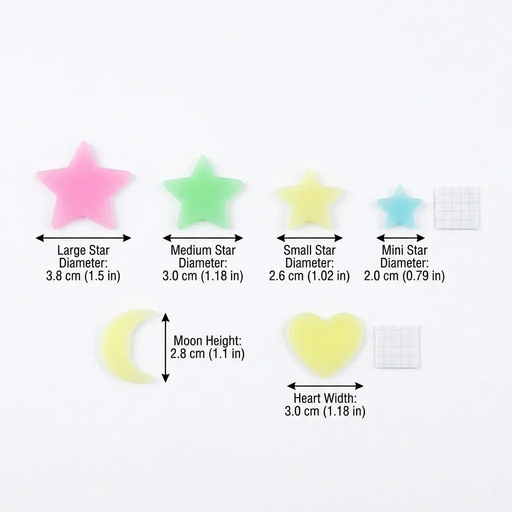 100-300pcs Glow in the Dark Stars - Luminous Ceiling & Wall Stickers for Kids Room