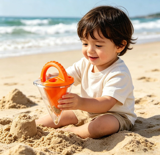 Sand and Water Mixing Funnel, Beach Sand Toy for Sand Castles Building, ABS Outdoor Play Tool for Beach and Garden, Sand and Water Funnel Toy, 26 x 16 cm