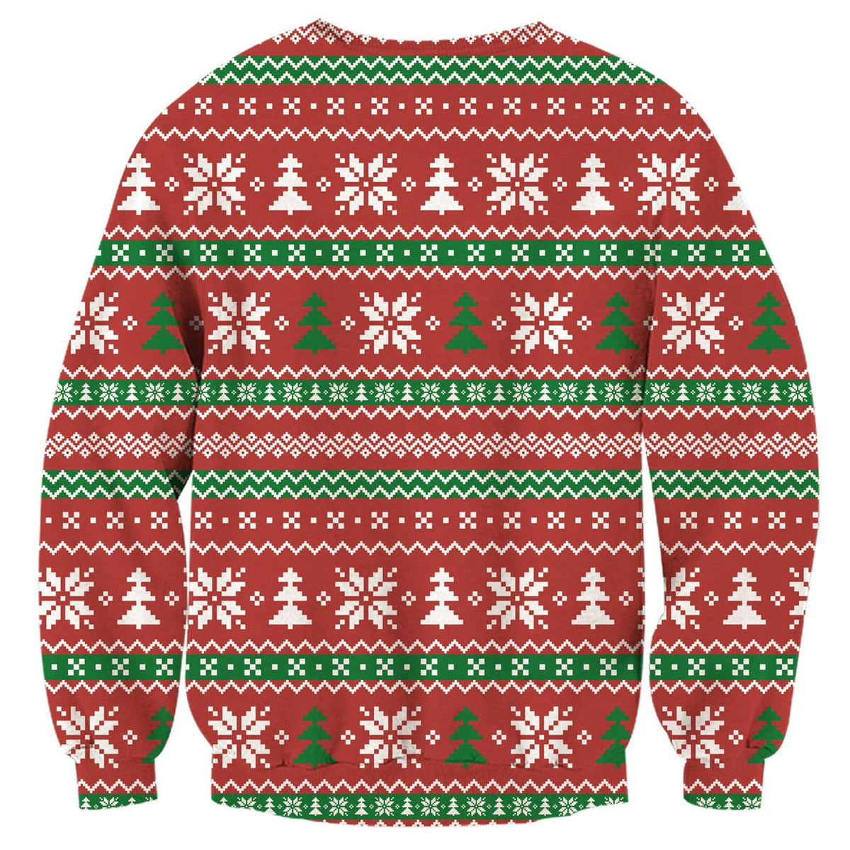 Cheeky Christmas Sweatshirt for Adults, Funny Holiday Crewneck Long Sleeve Pullover, Novelty Xmas Party Shirt with Printed Neckline Illusion