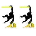 Orangutan Banana Hook – Funny Monkey-Shaped Wall Holder for Keys, Bags, Hats & Headphones-3Pieces