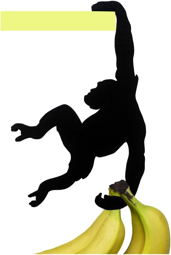Orangutan Banana Hook – Funny Monkey-Shaped Wall Holder for Keys, Bags, Hats & Headphones-3Pieces