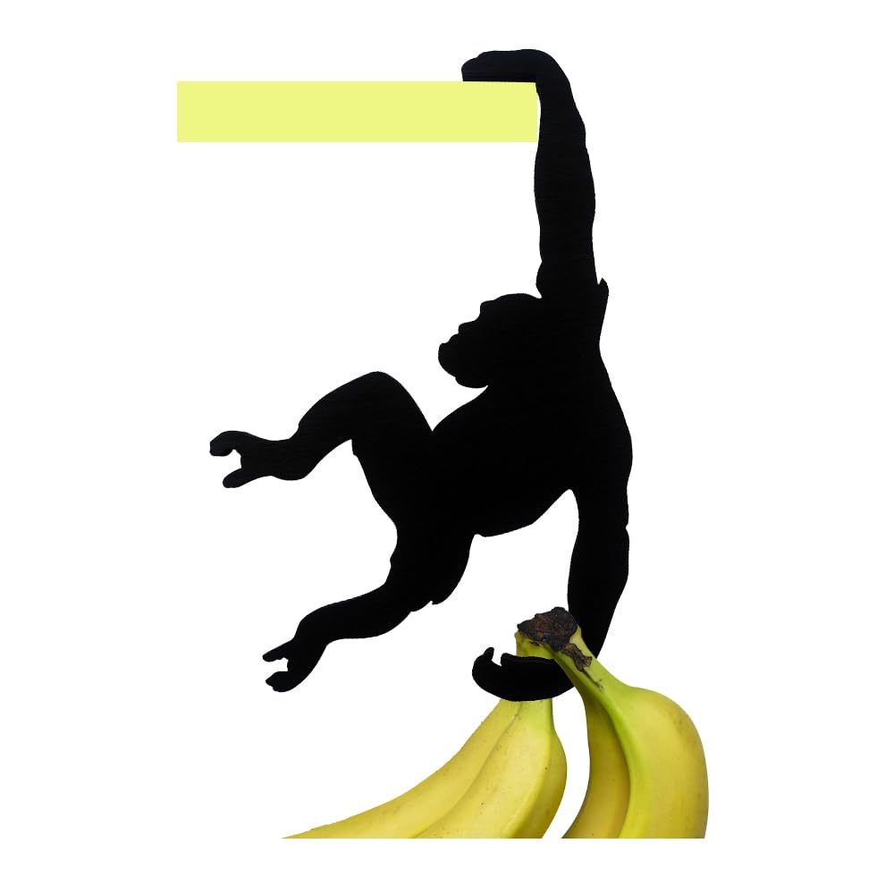 Orangutan Banana Hook – Funny Monkey-Shaped Wall Holder for Keys, Bags, Hats & Headphones-3Pieces