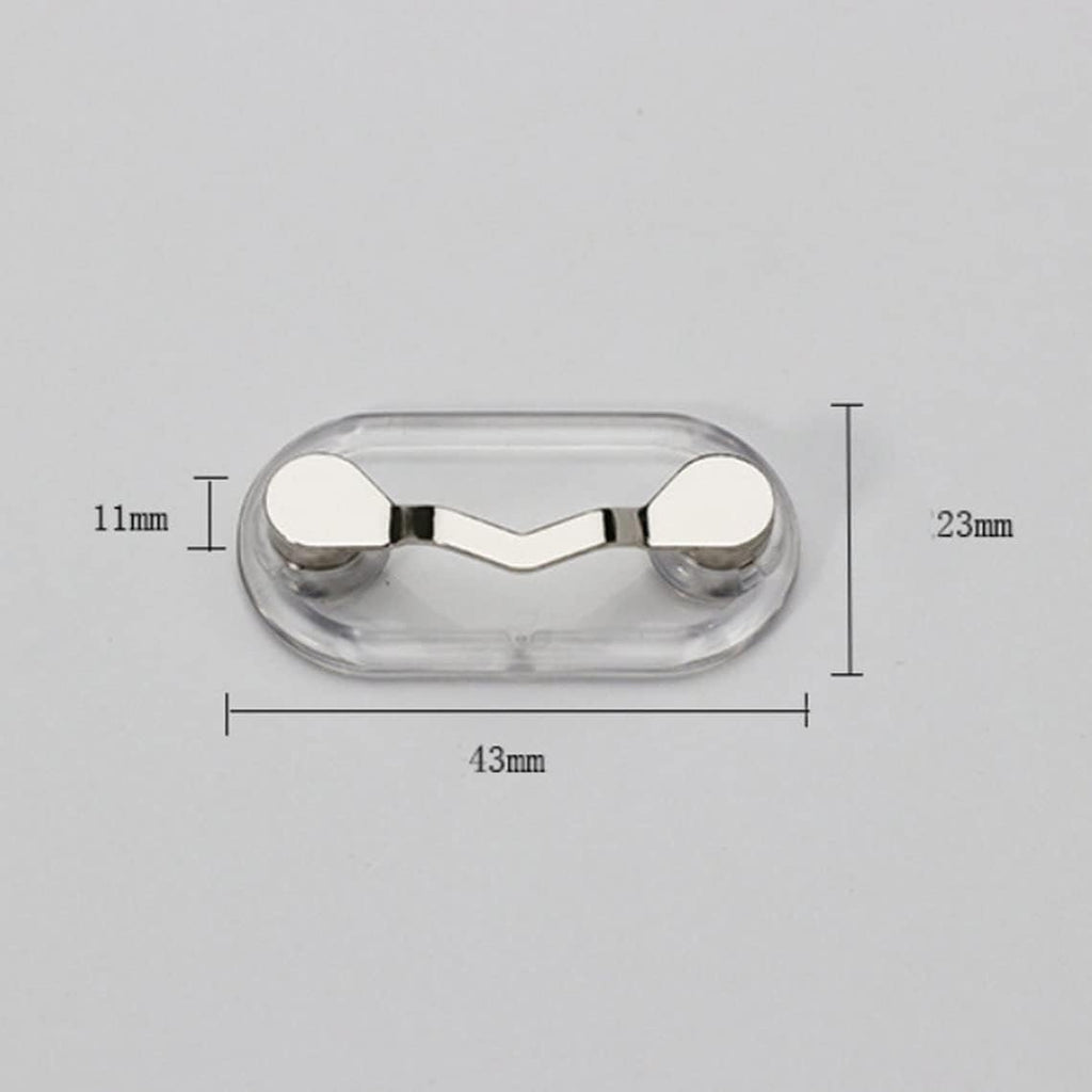 3 Pack Magnetic Eye Glasses Sunglasses Holder ID badges Hang headphone Clip Brooch ( Black / Silver / Pink one of each)