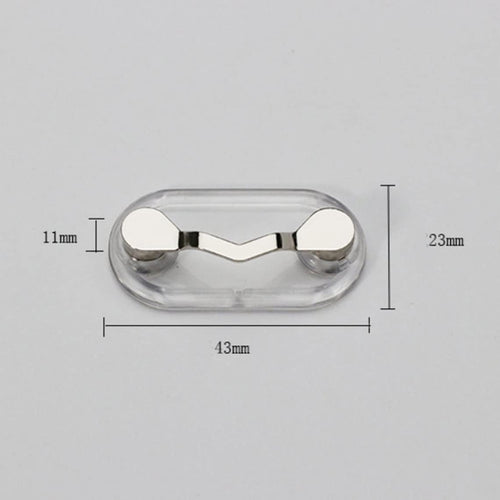 3 Pack Magnetic Eye Glasses Sunglasses Holder ID badges Hang headphone Clip Brooch ( Black / Silver / Pink one of each)