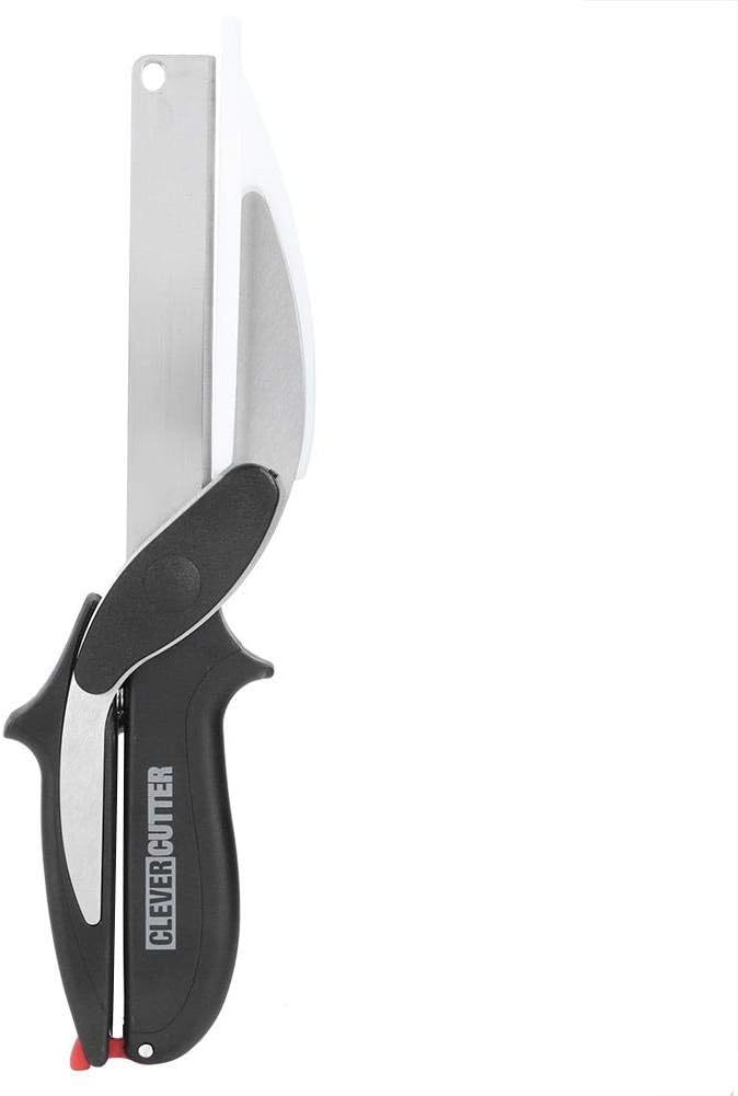 Food Cutter Multifunction 2 in 1 Stainless Steel Food Vegetable Cutter Knife Scissors Kitchen Tools Vegetable Cutter Potato