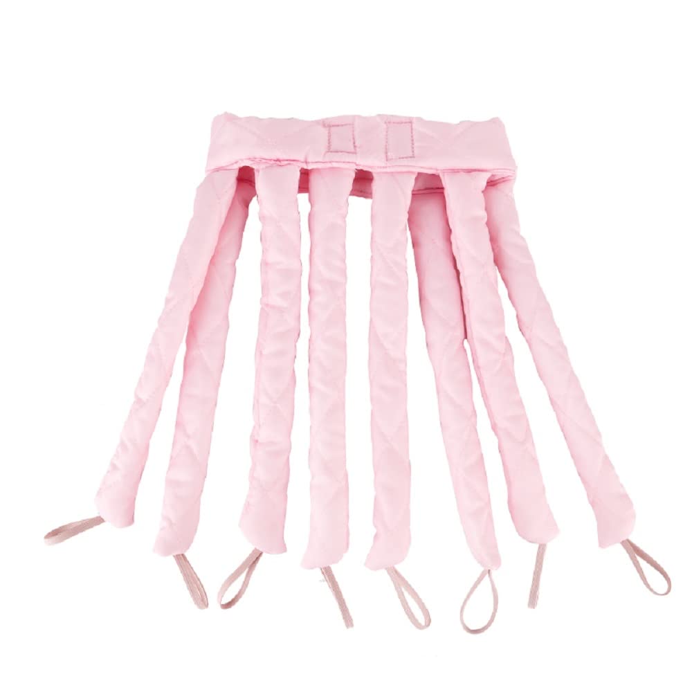 Overnight Heatless Curling Headband, 8-Rod No-Heat Hair Curler for Soft Natural Curls