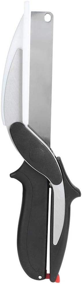 Food Cutter Multifunction 2 in 1 Stainless Steel Food Vegetable Cutter Knife Scissors Kitchen Tools Vegetable Cutter Potato