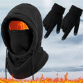 Unisex 2/3/4-Piece Winter Outdoor Set with Full Face Cover, Gloves & Thermal Socks, Warm Windproof Gear for Skiing, Cycling, Snowboarding & Cold Weather