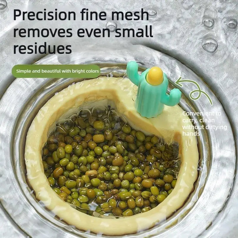 Cactus sink strainer, kitchen sink, handwashing sink, drain filter for leftover food and garbage, drain basket