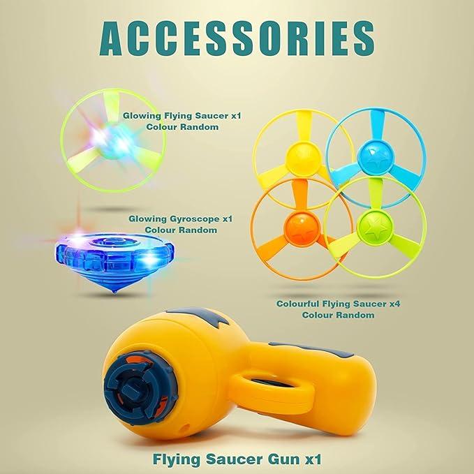 Pet Flying Disc Launcher Set | Interactive Fetch & Chase Toy for Cats & Dogs