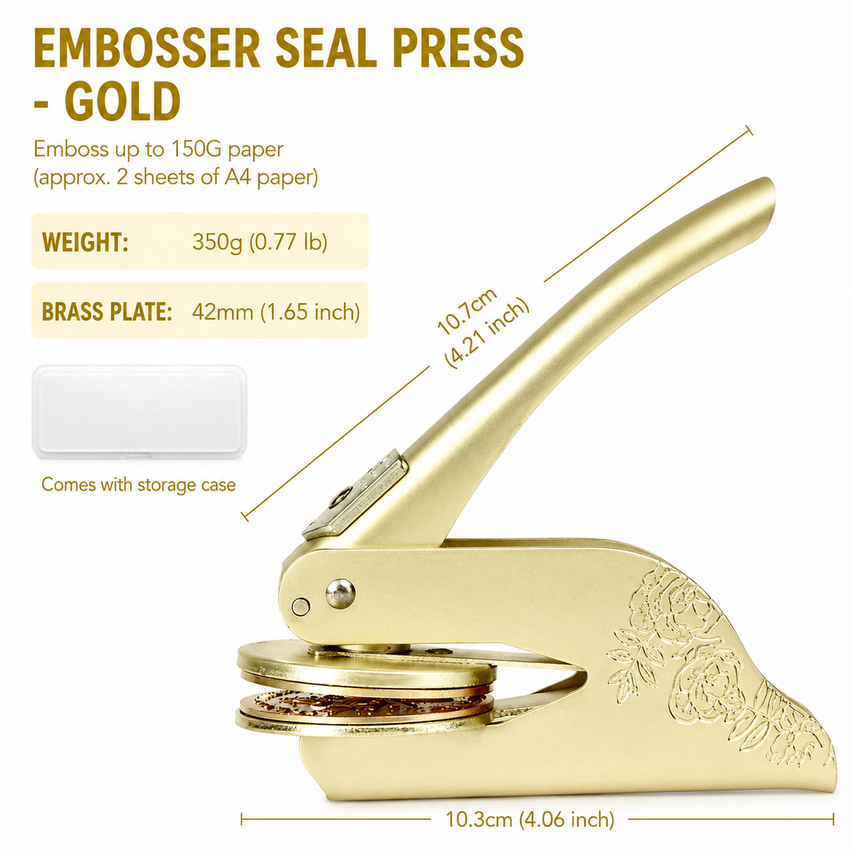 Personalized Library Book Embosser – Custom Name Stamp