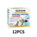 Eco-Friendly Washing Machine Cleaner 12 Tablets Removes Pet Hair Buildup