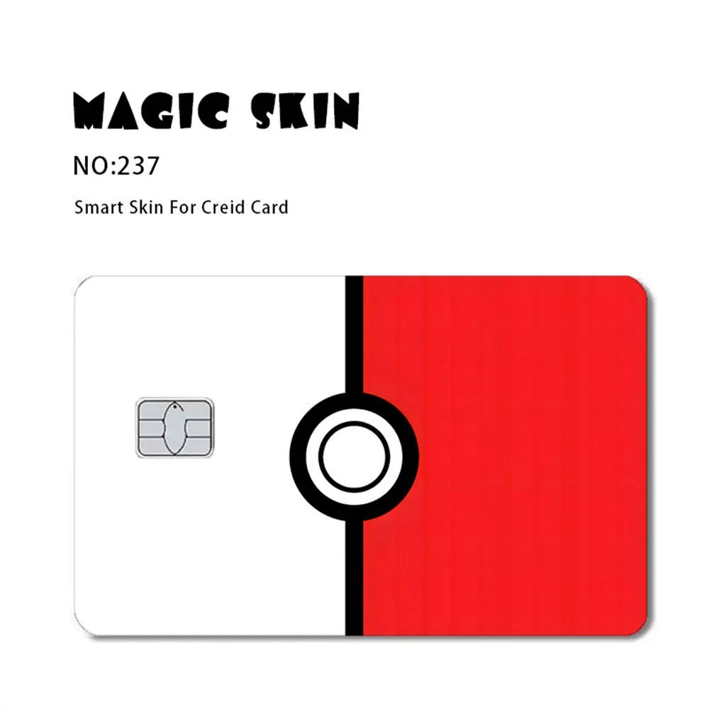 Fire Dragon Classic Card Skin Stickers – 1 Set (Front & Back), Decorative Credit & Debit Card Covers