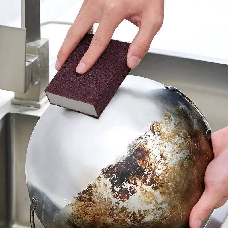 3-Pack Magic Emery Sponges | Powerful Rust & Stain Remover for Kitchen Pots
