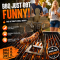 2PCS Funny Man Hot Dog Roaster: Portable Stainless Steel BBQ Rack