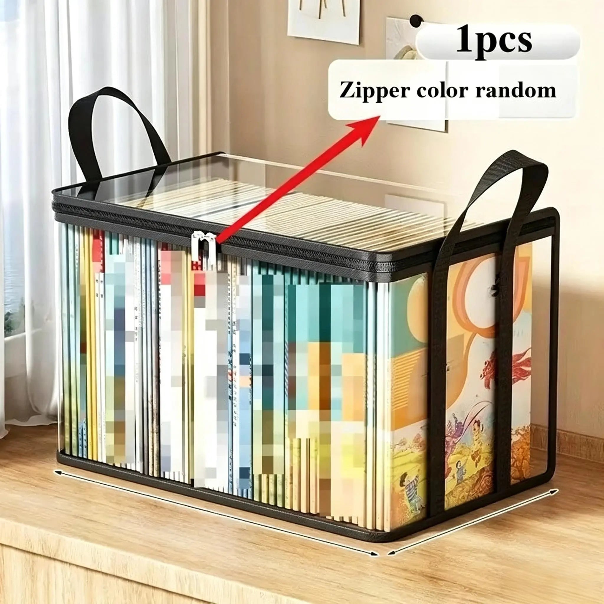 Heavy-Duty Clear Plastic Storage Box: Large Capacity Organizer with Hinged Lid