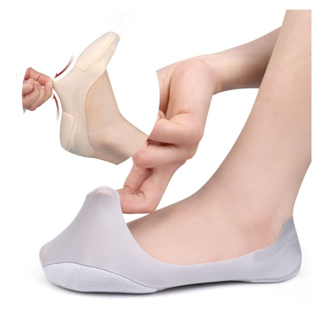 Ultra Low Cut No-Show Liner Socks for Women, Grey