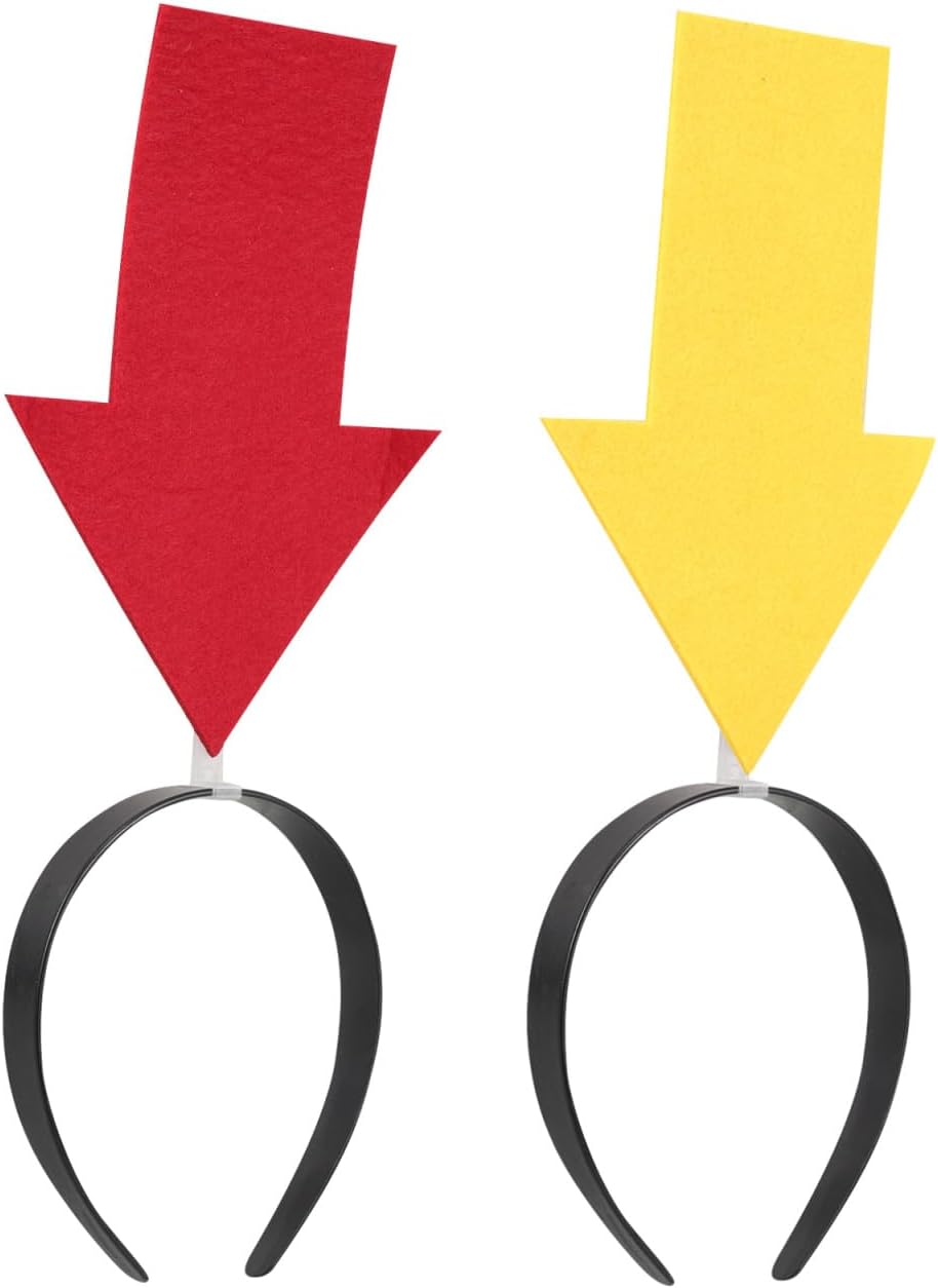 2pcsArrow Headband Headwear Hair Hoop Prop Festival Hair Accessory Hair Accessories Headbands for Party