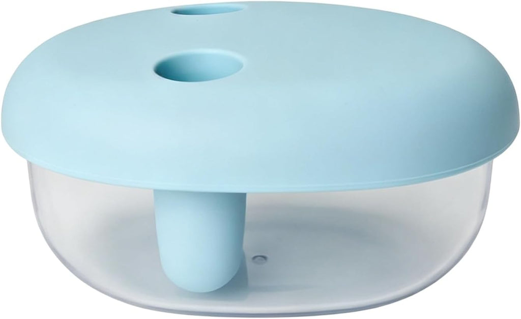 Mess-Free Snack Container with Silicone Lid, Reusable Stackable Food Storage Box for Chips, Nuts, Candy and Fruit