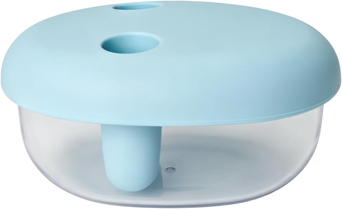 Mess-Free Snack Container with Silicone Lid, Reusable Stackable Food Storage Box for Chips, Nuts, Candy and Fruit