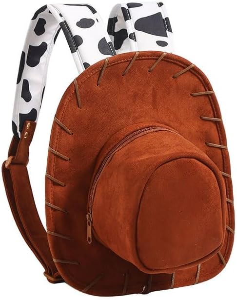 Cowboy Hat Backpack, Western Cosplay Costume Bag with Adjustable Shoulder Straps, Novelty Birthday Gift