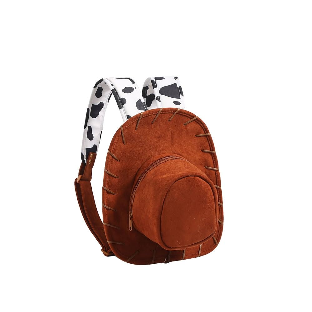 Cowboy Hat Backpack, Western Cosplay Costume Bag with Adjustable Shoulder Straps, Novelty Birthday Gift