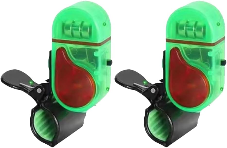 Fishing Bite Alarm with LED Light, 2026 New Smart Fish Bite Alarm Sound Bite Alert Bell with LED Lights, Upgrade Electronic Fishing Alarms Bite Alarms for Fishing Poles Multipack