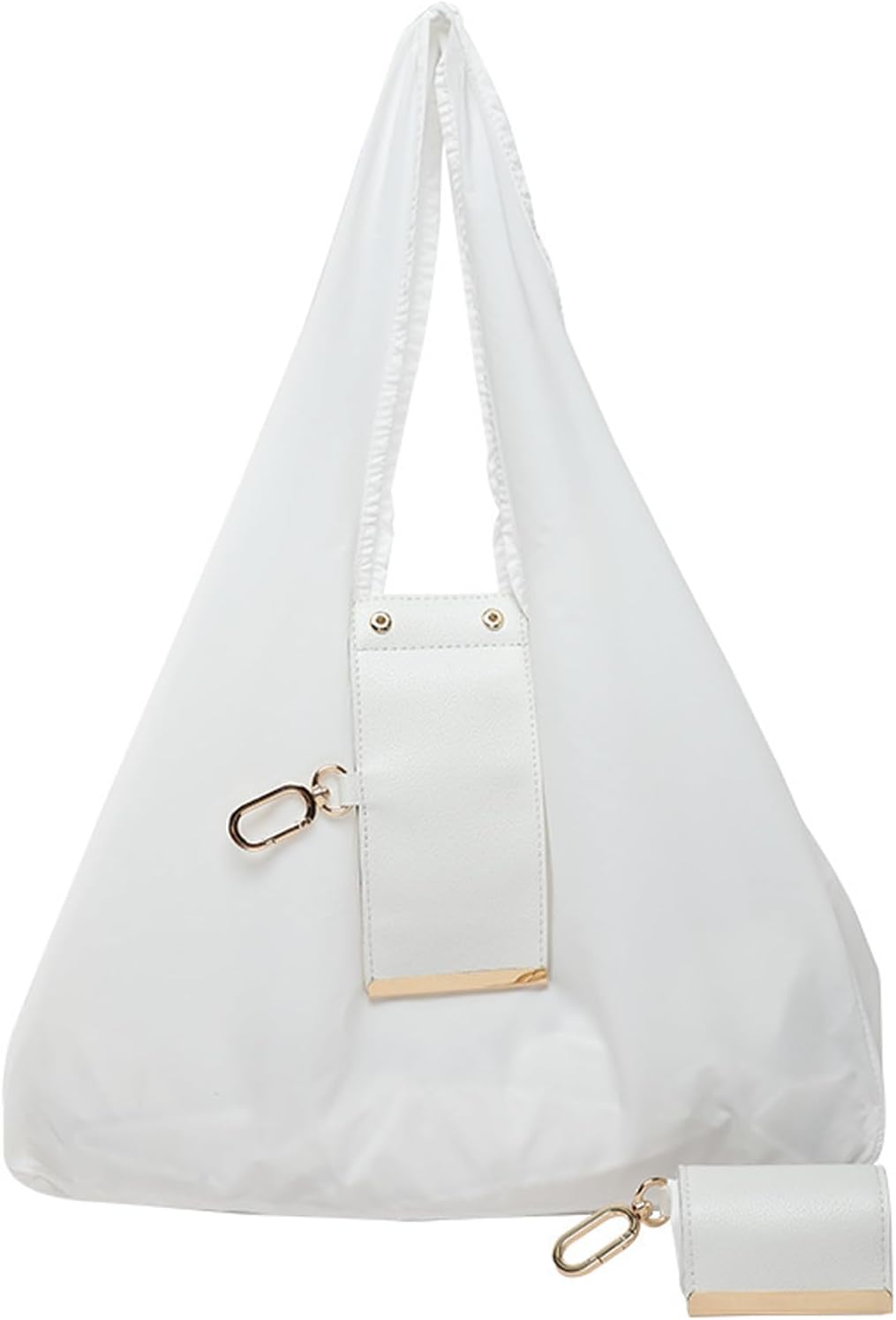 Keychain Tote Bag,Large Capacity Lightweight Foldable Waterproof Key Chain Shopping Bag with Key Ring,Mini Bag for Daily Use
