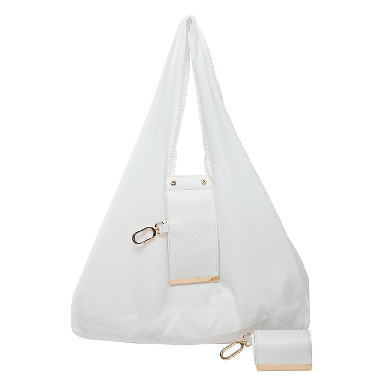 Keychain Tote Bag,Large Capacity Lightweight Foldable Waterproof Key Chain Shopping Bag with Key Ring,Mini Bag for Daily Use