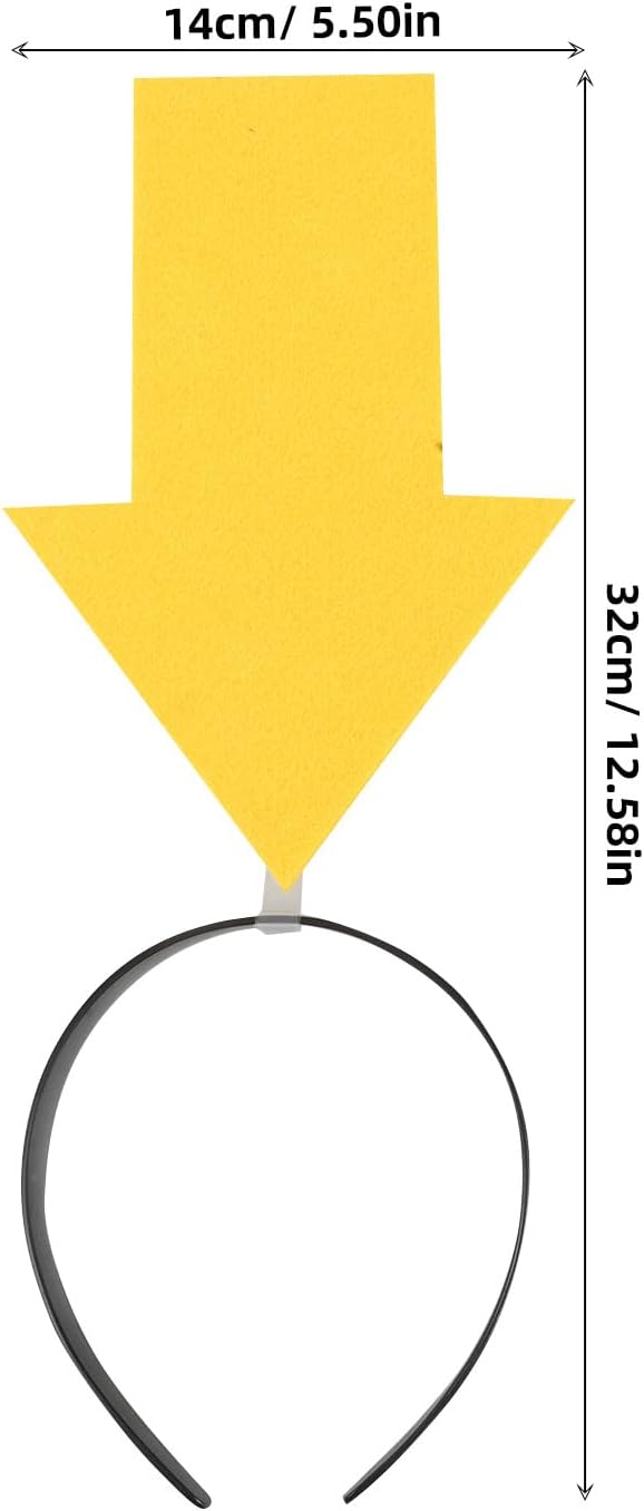 2pcsArrow Headband Headwear Hair Hoop Prop Festival Hair Accessory Hair Accessories Headbands for Party